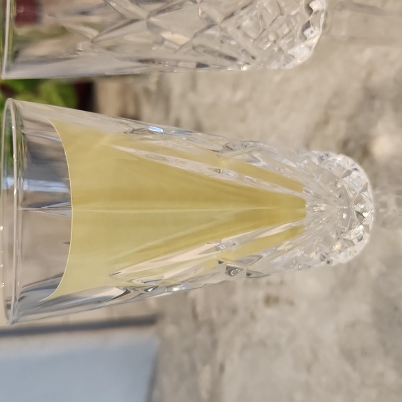 Pair - Cristal D'Arques Durand "MASQUERADE" Crystal Champagne Glasses 7 7/8" EUC - Picture 2 of 5